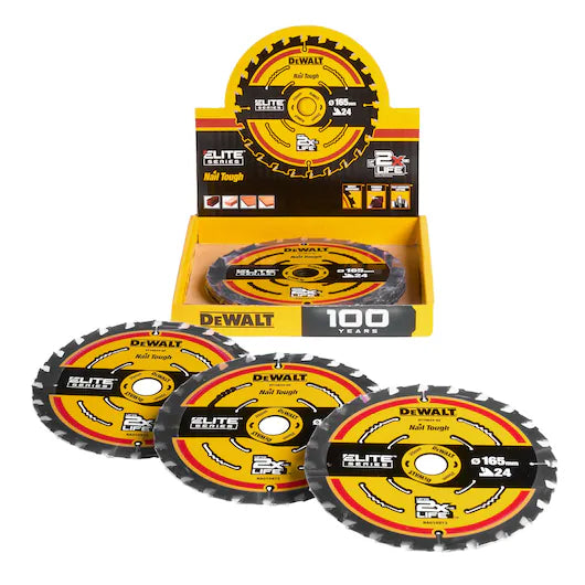 Hoja Sierra Circular Portátil ELITE 165mm 24T Dewalt DT10624-QZ