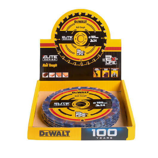 Hoja Sierra Circular Portátil ELITE 165mm 24T Dewalt DT10624-QZ