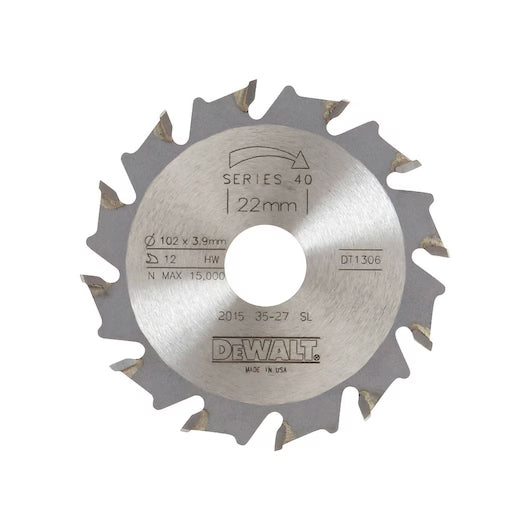 Hoja Sierra Ensambladora 102mm (12 Dientes) Dewalt DT1306-QZ