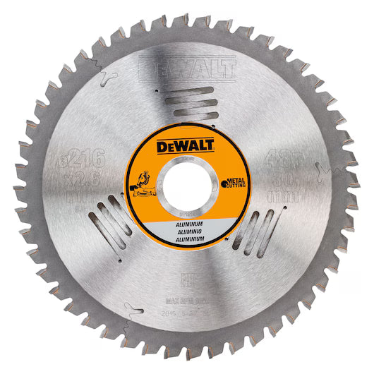 Hoja Sierra Circular Estacionaria 216mm 48D TCG Aluminio Dewalt DT1914-QZ