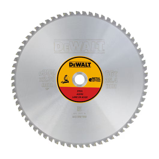 Hoja Tronzadora DW872 355mm 66D TCG Acero Dewalt DT1926-QZ
