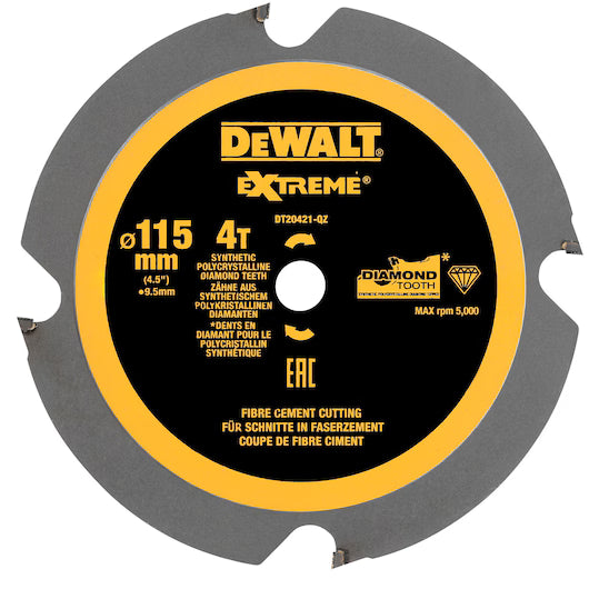 Hoja Sierra Circular Multi-Material 115mm 4D Fibrocemento Dewalt DT20421-QZ