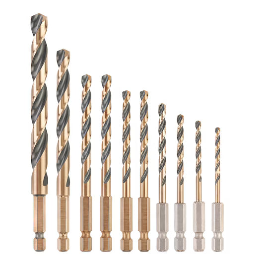 Juego 10 Brocas Black&Gold Hexagonal (3-10mm) Dewalt DT20620-QZ