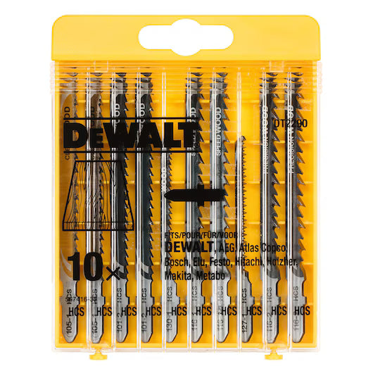 Juego 10 Hojas Sierra Calar 5 Madera + 5 Metal Dewalt DT2294-QZ