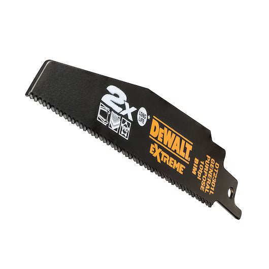 Hoja Sierra Sable Extreme 2X 152mm Bi-Metal Demolición Uso General Dewalt DT2301L-QZ