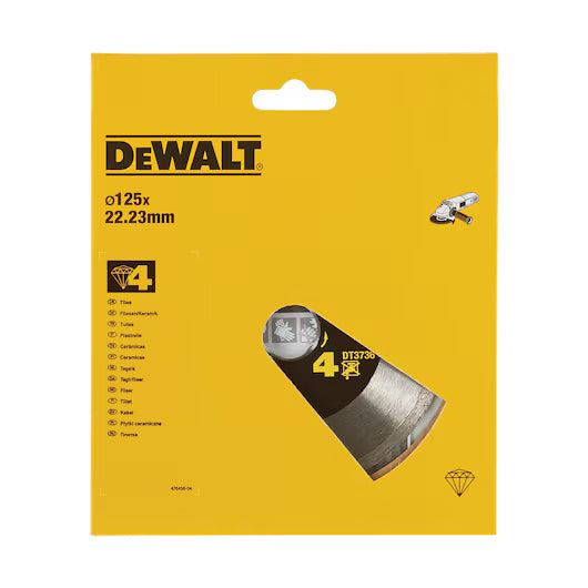 Disco Diamante Sinterizado 125mm Azulejos Dewalt DT3736-XJ