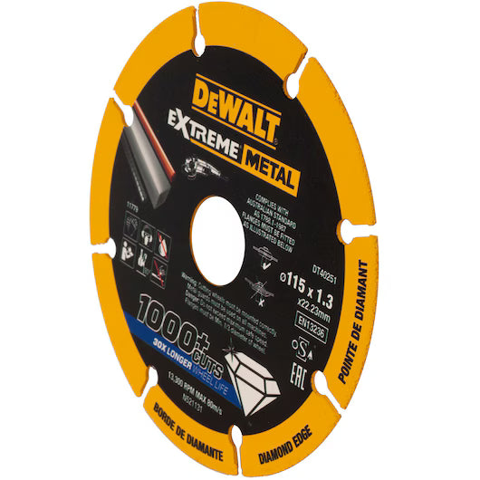 Disco Corte Diamantado Extreme Metal 115mm Dewalt DT40251-QZ