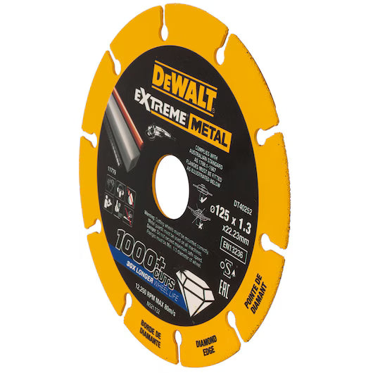 Disco Corte Diamantado Extreme Metal 125mm Dewalt DT40252-QZ