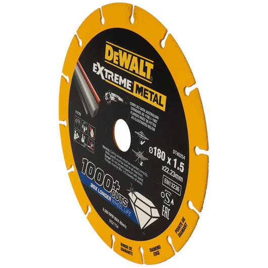 Disco Corte Diamantado Extreme Metal 180mm Dewalt DT40254-QZ