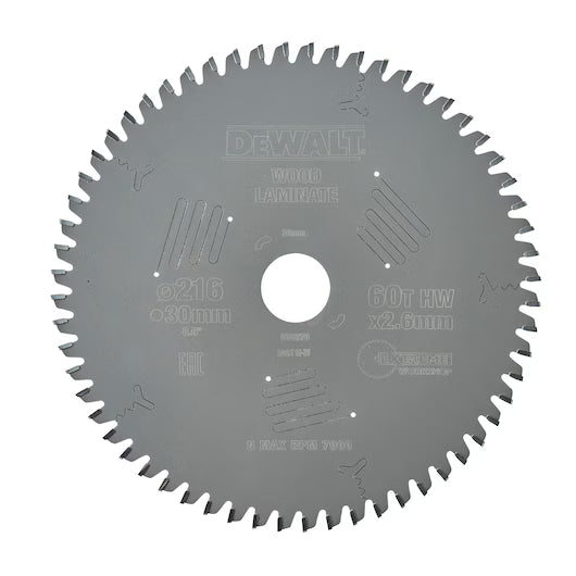 Hoja Sierra Circular Estacionaria 216mm 60D TCG Dewalt DT4370-QZ
