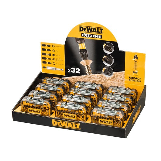 Merchandiser 12 Juegos Atornillar 32 Pzas IMPACT TORSION Dewalt DT70523TM-QZ