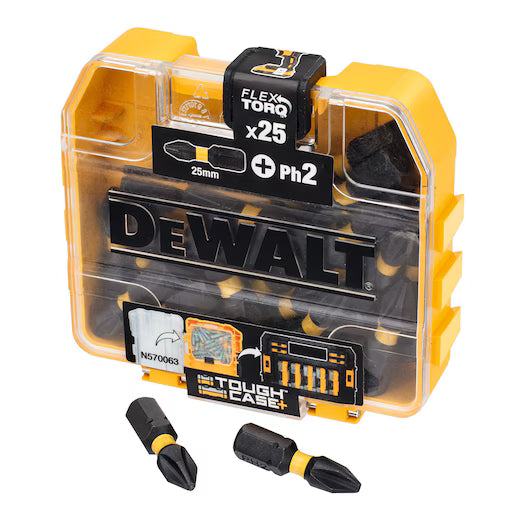 Juego 25 Puntas FLEXTORQ 25mm PZ2 Dewalt DT70556T-QZ