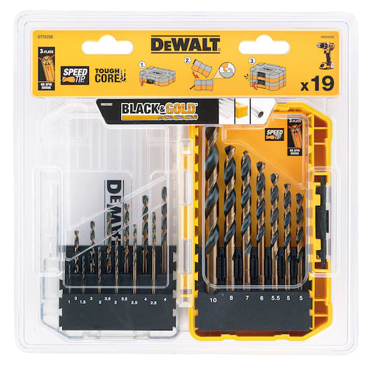 Juego 19 Brocas Black&Gold Dewalt DT70728-QZ