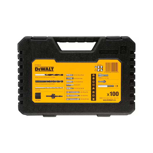 Juego de 100 Piezas para Atornillar y Taladrar Dewalt DT71563-QZ