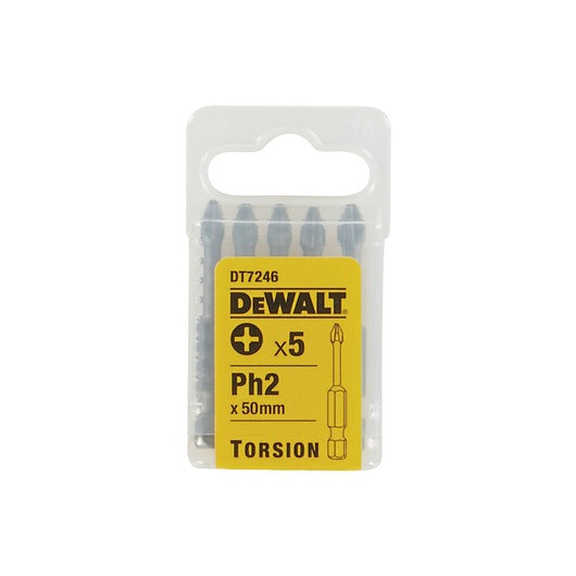 Puntas "Agarre Adicional" 50mm PH2 Dewalt DT7246-QZ