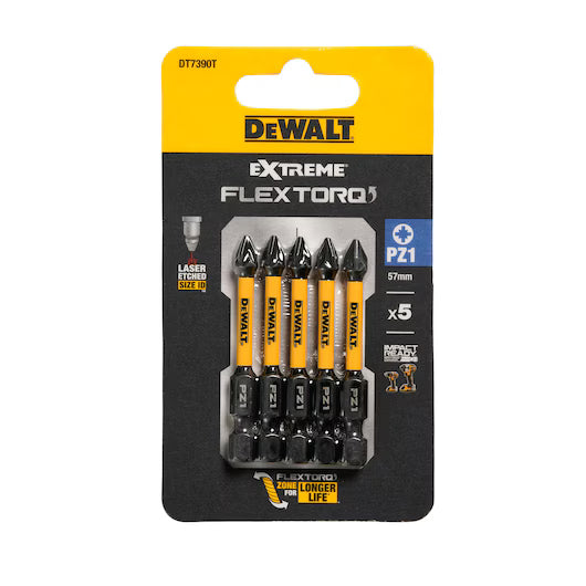 5 Puntas FLEXTORQ 50mm PZ2 Dewalt DT7391T-QZ