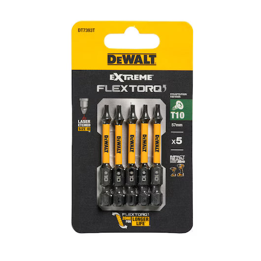 5 Puntas FLEXTORQ 50mm T15 Dewalt DT7394T-QZ