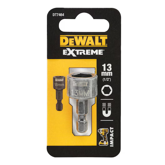 Llave de Vaso Magnética Hexagonal 13x35mm Dewalt DT7464-QZ