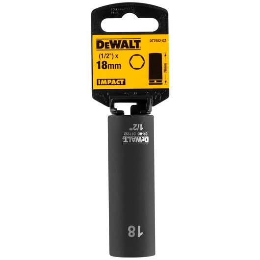 Llave de Vaso de Impacto 18mm (1/2") Dewalt DT7552-QZ