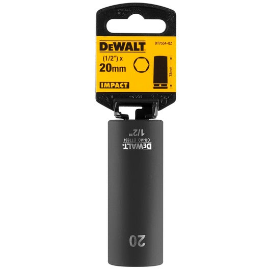 Llave de Vaso de Impacto 20mm (1/2") Dewalt DT7554-QZ