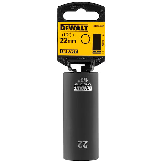 Llave de Vaso de Impacto 22mm (1/2") Dewalt DT7556-QZ