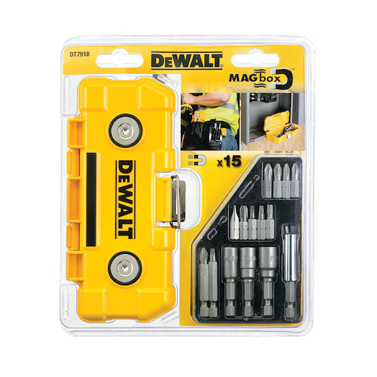 Juego de Puntas y Vasos Magnético (PH, PZ, T, Vasos 7-10mm) Dewalt DT7918-QZ