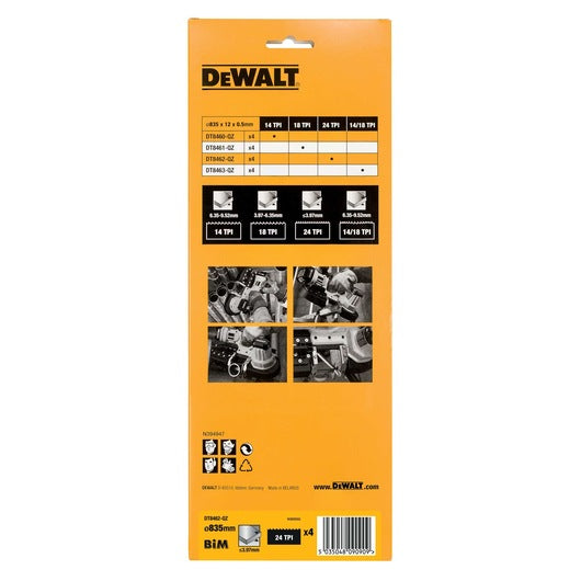 Hoja Sierra Banda Bi-metal 835mm 24TPI Dewalt DT8462-QZ