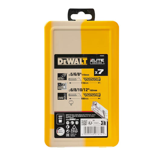Juego 7 Brocas FHC SDS plus Dewalt DT8976-QZ