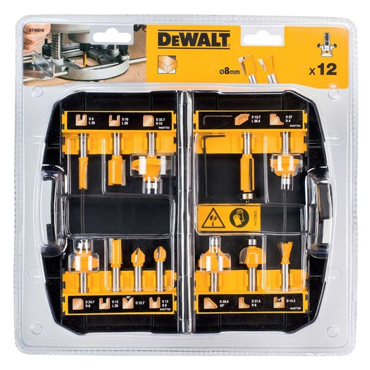 Juego 12 Fresas Varias Dewalt DT90016-QZ