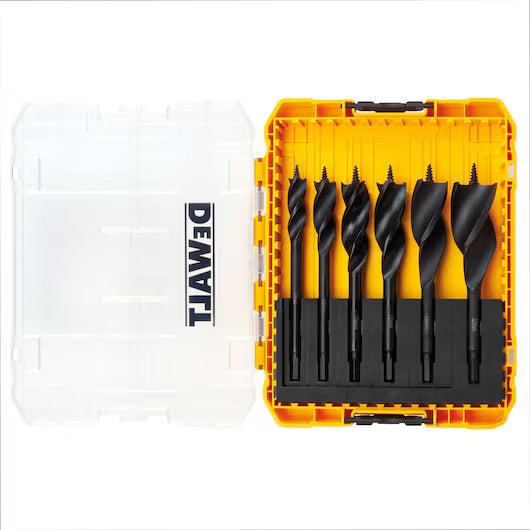 Juego Brocas Triple Flauta 6 Pzas 13-32mm (Ext 152mm) Dewalt DT90238-QZ