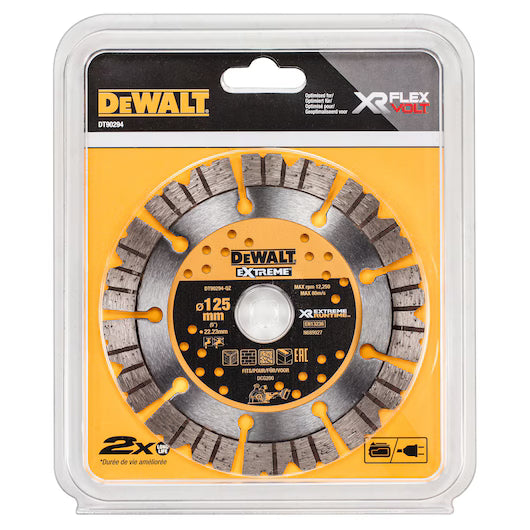 Disco Diamante EXTREME RUNTIME 125mm Dewalt DT90294-QZ