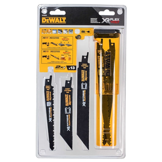 Juego 13 Hojas Sierra Sable XR Extreme Bi-Metal Madera/Metal (Surtido) Dewalt DT99550-QZ