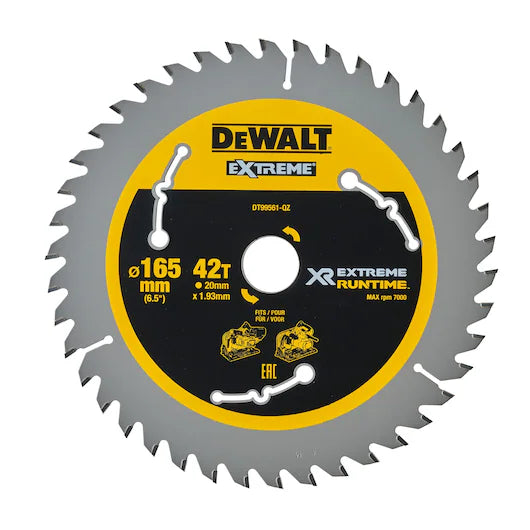 Hoja Sierra Circular Portátil XR EXTREME RUNTIME 190mm 24D Dewalt DT99562-QZ