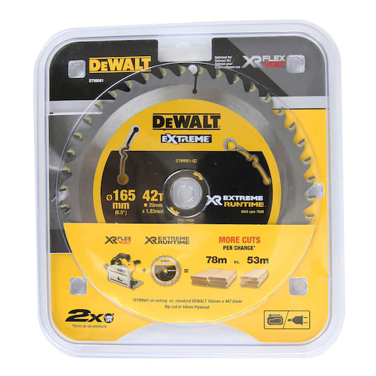 Hoja Sierra Circular Portátil XR EXTREME RUNTIME 190mm 24D Dewalt DT99562-QZ