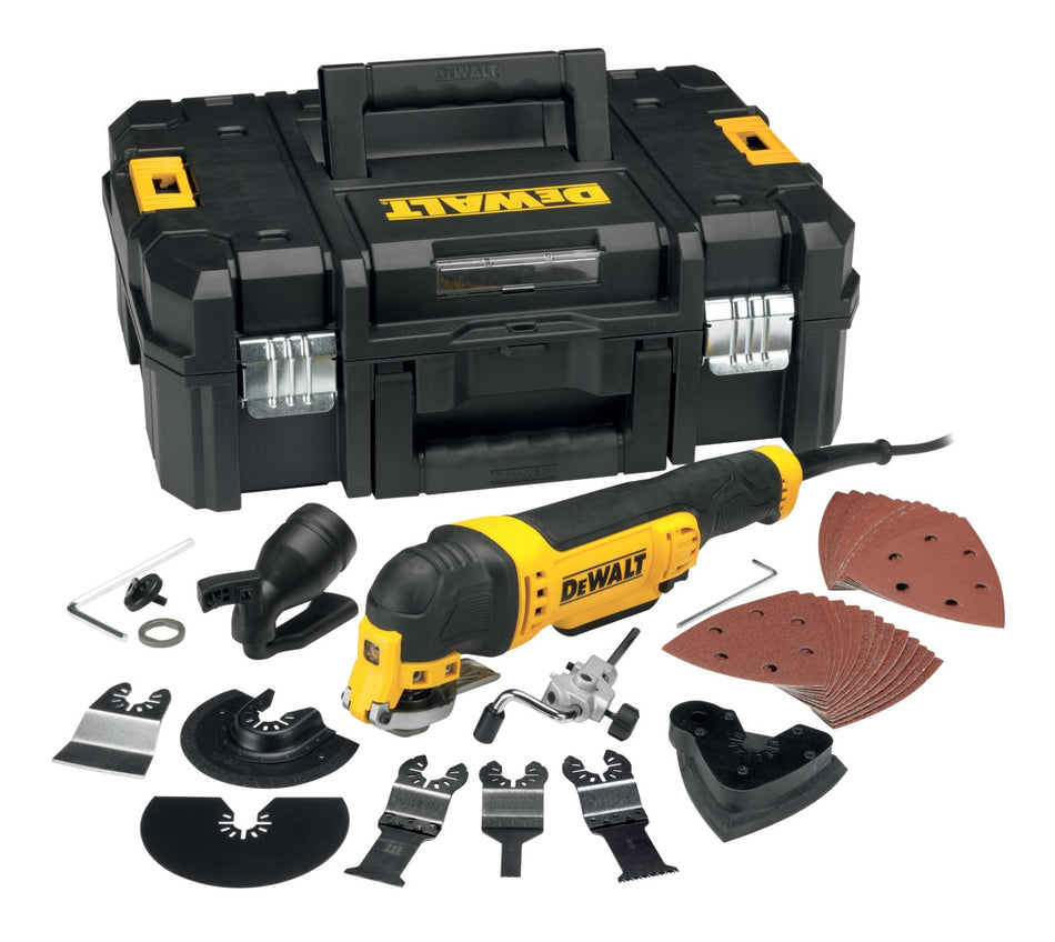 Multi-Herramienta Oscilante 300W con TSTAK y 37 Accesorios Dewalt DWE315KT
