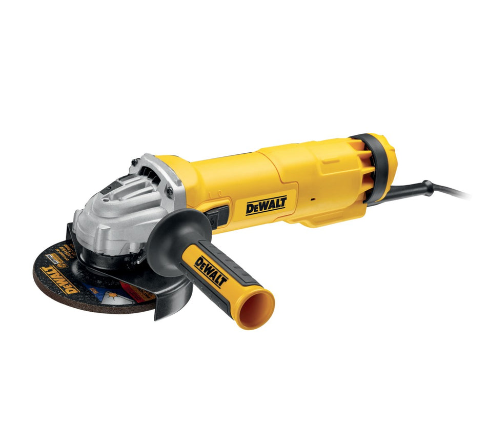 Mini-Amoladora 125mm 1400W Interruptor Hombre Muerto Dewalt DWE4233