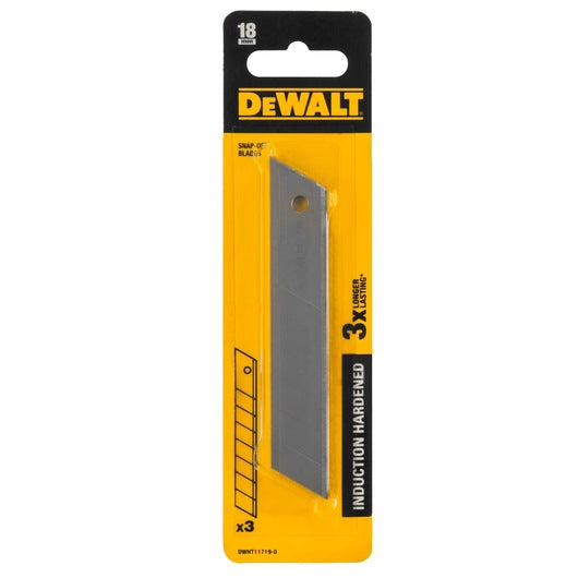 Hojas para Cúter Segmentadas 18mm (3 Piezas) Dewalt DWHT11719-0