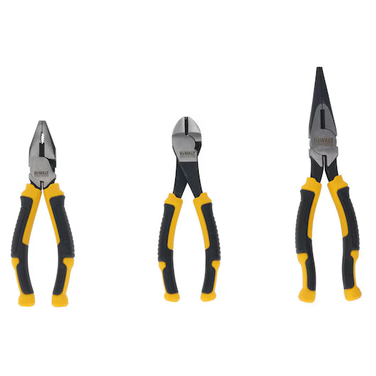 Set 3 Alicates LH (Diagonal 160, Bocas Largas 200, Universal 160) Dewalt DWHT82813-0