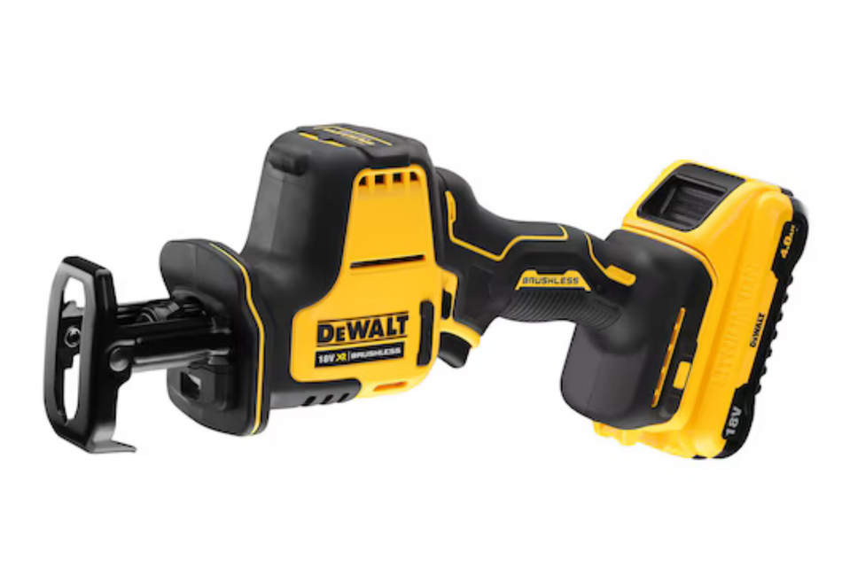 Mini-Sierra Sable Compacta XR 18V con 2 Baterías 4Ah y Maletín Dewalt DCS369M2