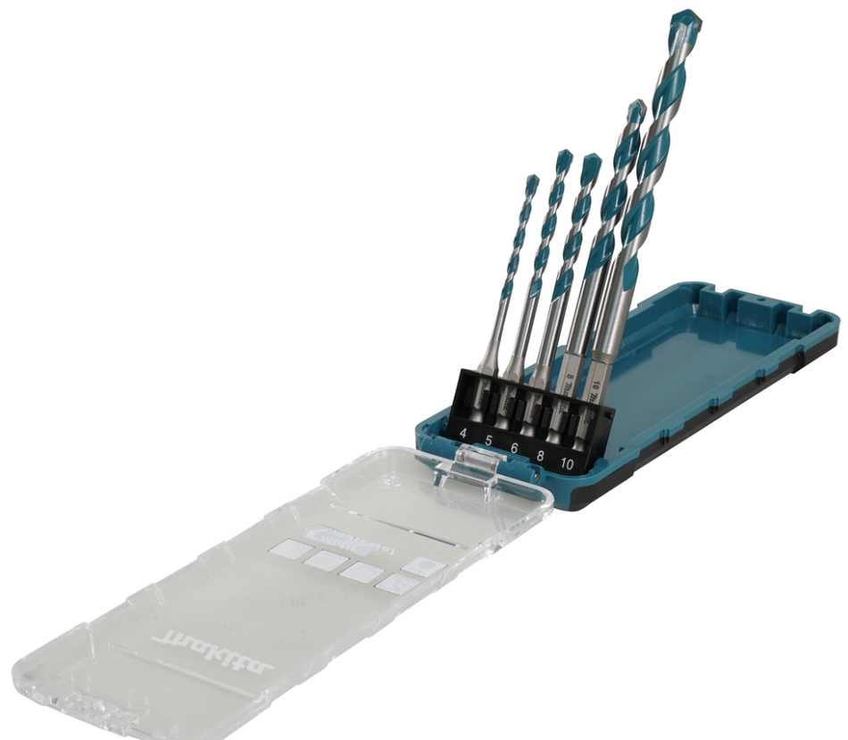 Estuche de brocas Multimaterial 5 unds Makita Ref. E-16732