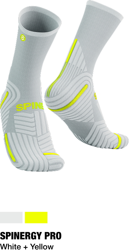 Calcetin de Trabajo Spinergy Blanco Amarillo