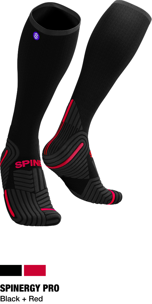 Media de Trabajo Spinergy Pro Negro + Rojo