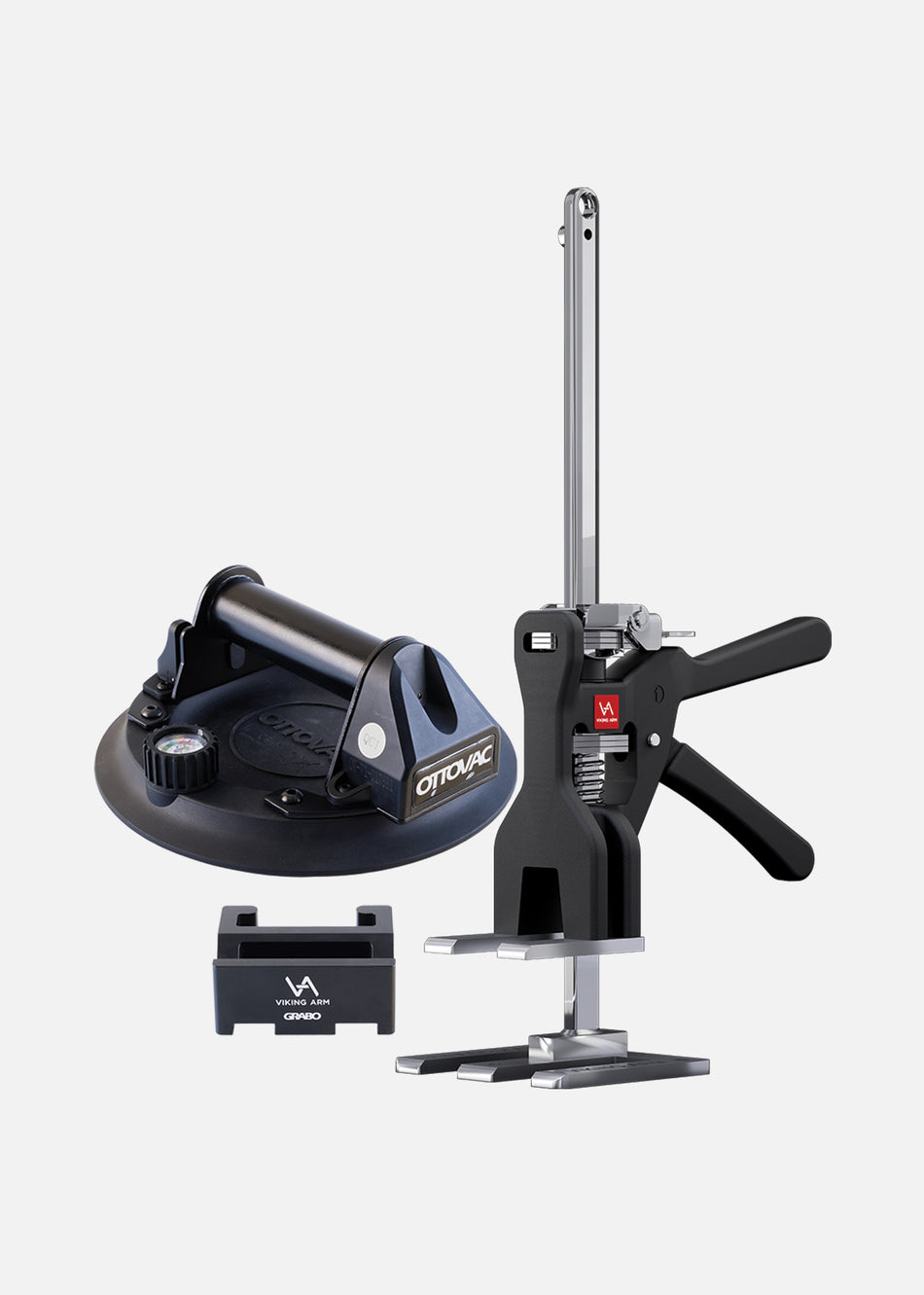 Viking Arm® Kit completo GRABO Instalación Paneles de Cristal / Montaje y Manipulación de paneles de cristal y vidrio by URKO