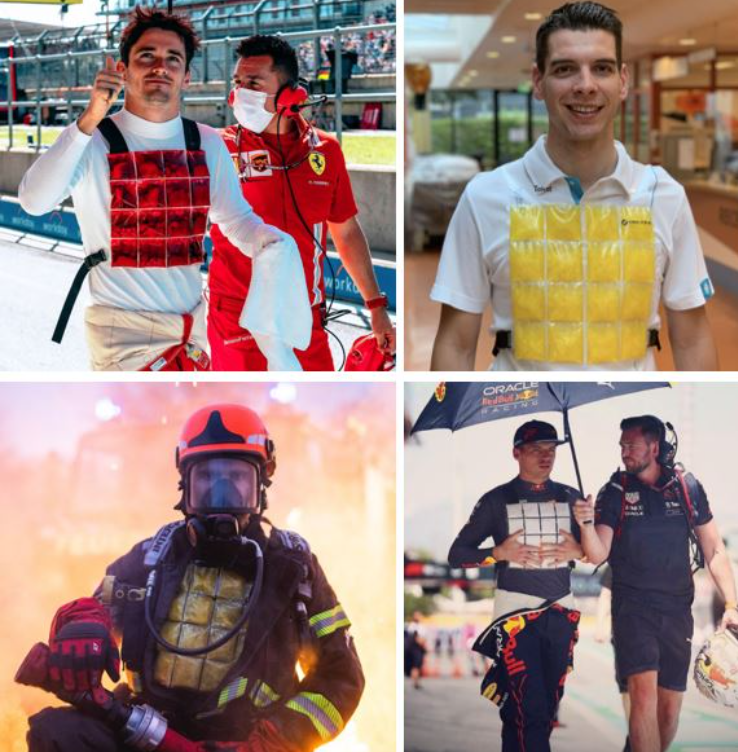 Peto de refrigeración Inuteq PCM Coolover de cambio de fase, temperatura 21º C, talla única