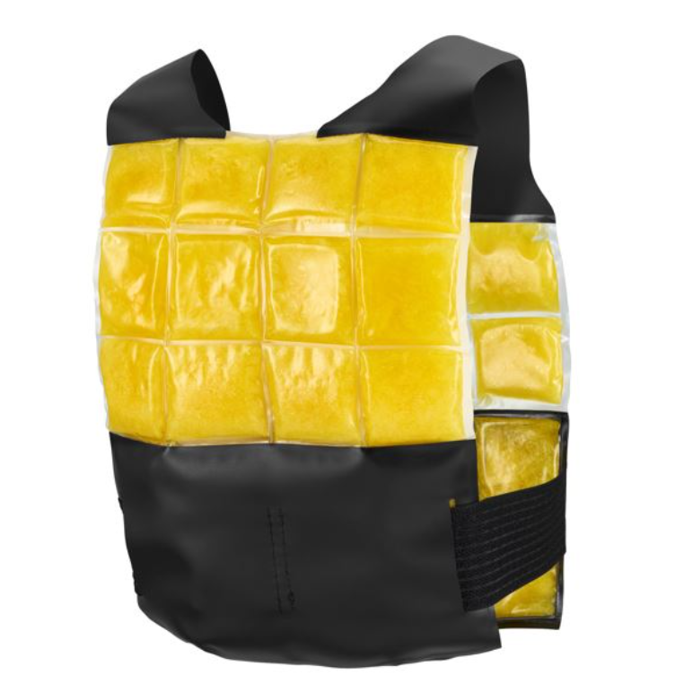 Peto de refrigeración para bomberos Inuteq PCM Coolover-X de cambio de fase, temperatura 21º C, talla única