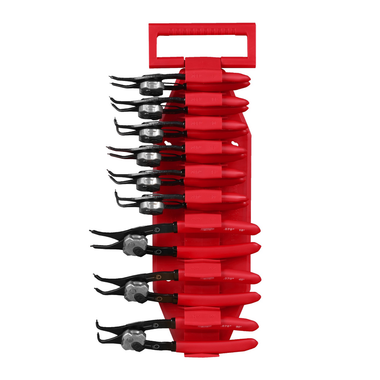 Juego 9 Alicates para Circlips Milwaukee 4932492496