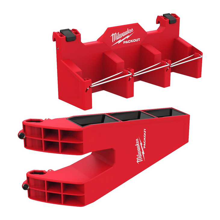 Soporte PACKOUT con Ganchos para Cajas de Herramientas Milwaukee 4932498649