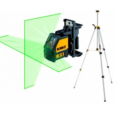 KIT Nivel Láser Cruz Verde + Detector Dewalt CPROF471