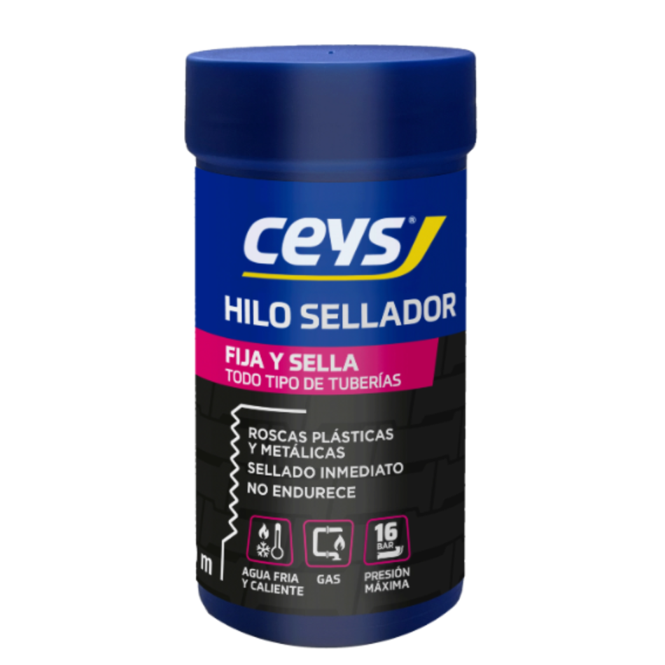 Hilo sellador de roscas universal 160m Ceys S505018