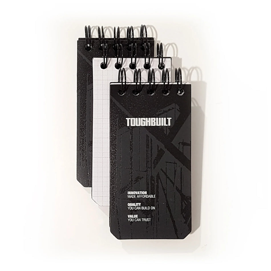 Pack 3 Libretas Cuadrícula Extra Pequeñas Toughbuilt TB-56-XS-3
